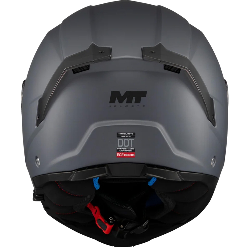 Atverama motocikla ķivere MT Atom 2 SV Pure A2 matēti pelēka