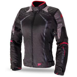 Sieviešu motocikla jaka SEVENTY DEGREES SD-JR49 black-red