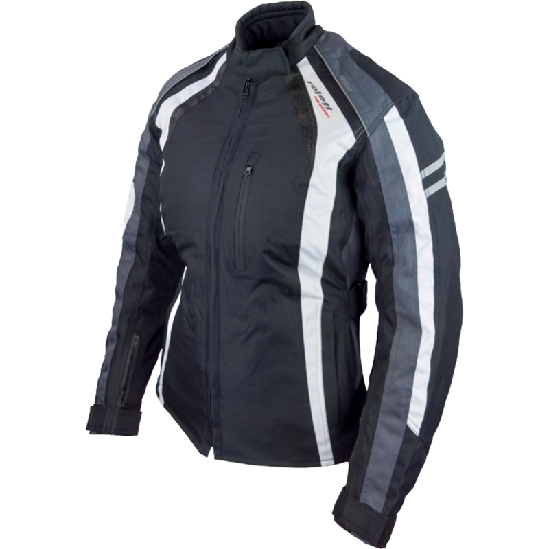 Roleff Venedig Black-Grey-White sieviešu motocikla jaka