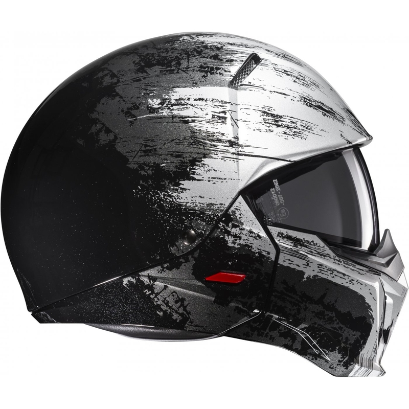 Atvērtā tipa ķivere ar masku HJC i20 Furia MC5 melna-pelēka - II. kvalitāte