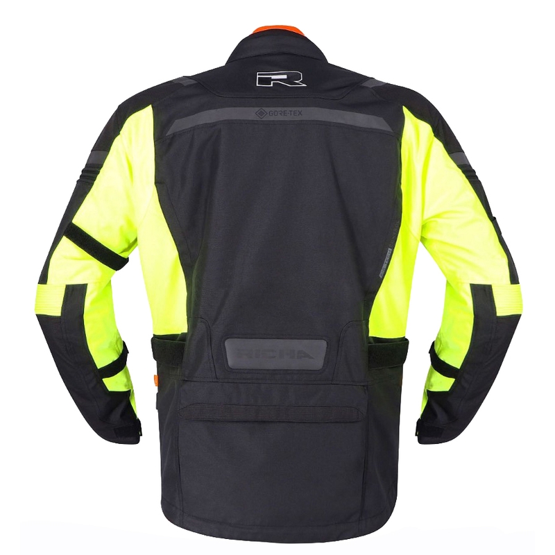 RICHA Brutus GTX motocikla jaka melna-fluorescēta, izpārdošana - 2. kvalitāte - II. kvalitāte