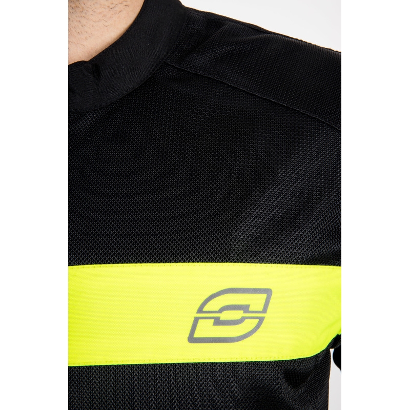 Ozone Dart motocikla jaka melna-fluorescēti dzeltena - 2. kvalitāte - II. kvalitāte