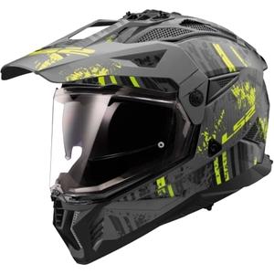 Enduro moto ķivere LS2 MX702 PIONEER II CRAZY melna-fluo dzeltena
