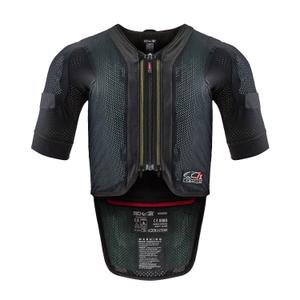 Alpinestars TECH-AIR®7X sistēmas gaisa spilvenu veste melna-sarkana - II. klase - II. kvalitāte