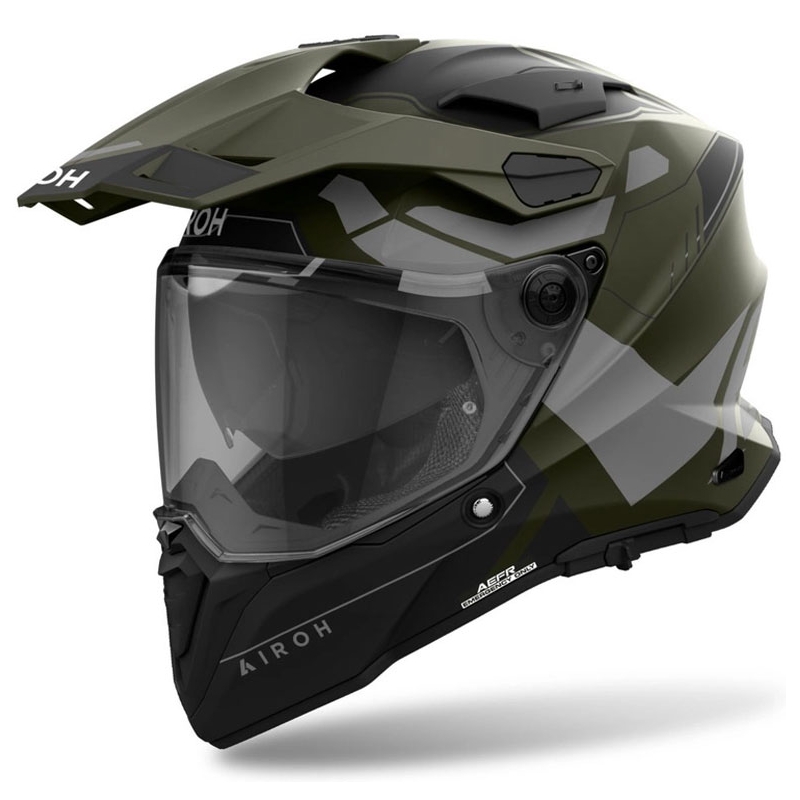 Enduro ķivere Airoh Commander 2 Reveal matēti zaļa