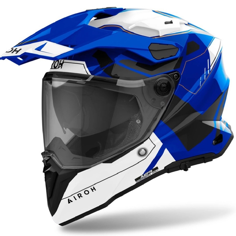 Enduro ķivere Airoh Commander 2 Reveal spīdīgi zila