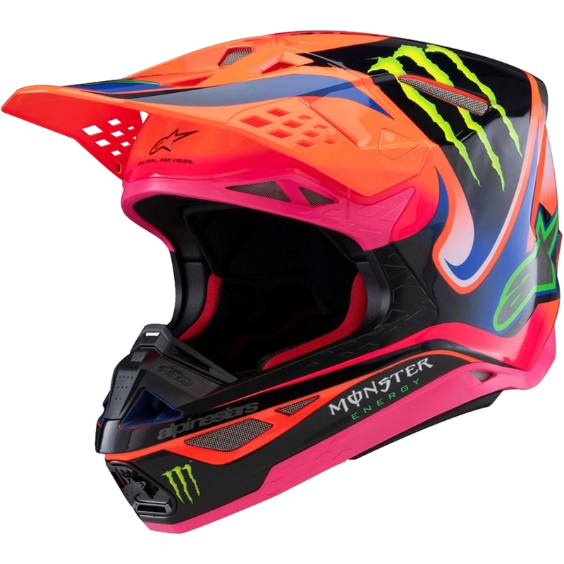 Alpinestars Supertech S-M10 motokrosa ķivere HAIDEN DEEGAN fluo oranži-violeti-rozā-zaļa