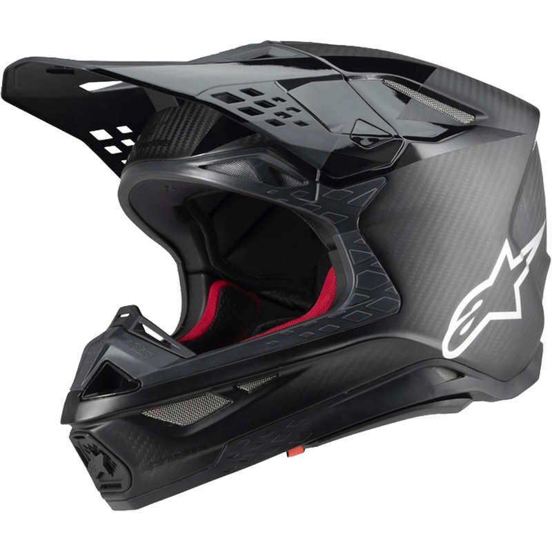 Alpinestars Supertech S-M10 Fame motokrosa ķivere spīdīga/matēta karbonizēta