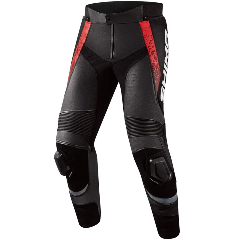 Shima STR 2.0 motocikla bikses melnas-sarkanas