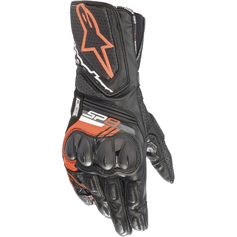 Motocikla cimdi Alpinestars SP-8 black-fluo red