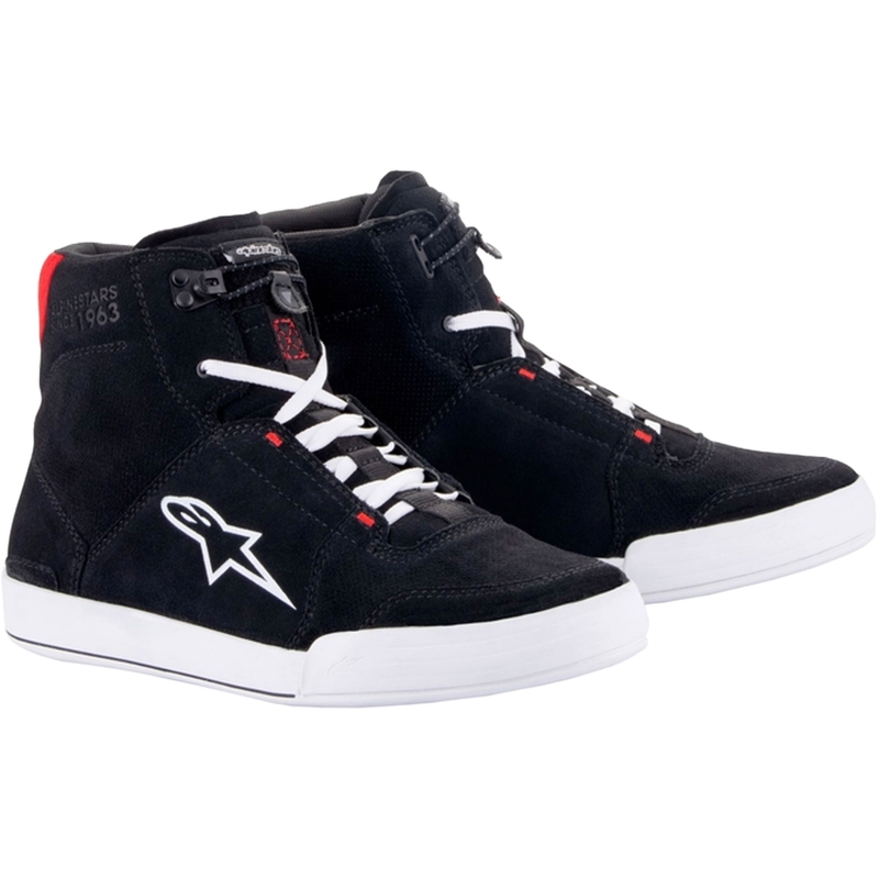 Alpinestars Chrome melni, balti un sarkani motociklu zābaki