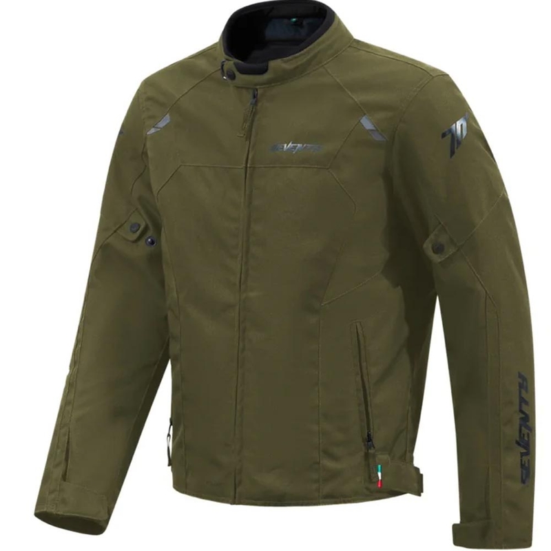Motocikla jaka Seventy Degrees SD-JR65 Piston haki zaļa