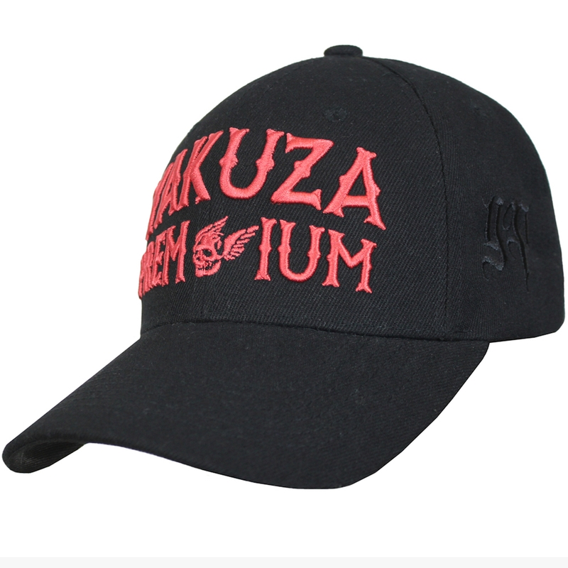 Yakuza Premium 4074 cepure melni sarkana