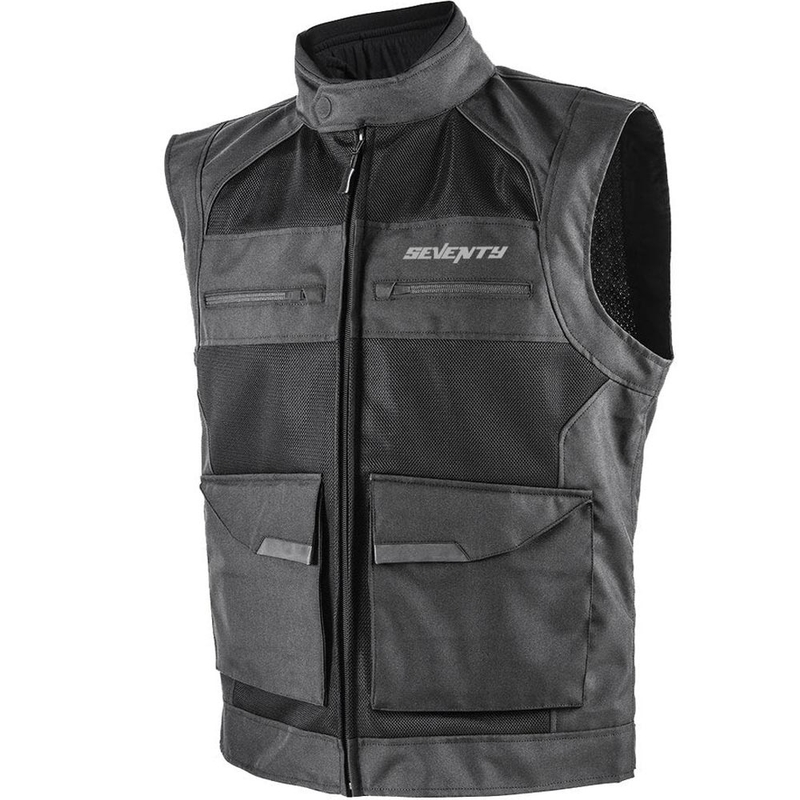 Seventy Degrees SD-S3 Sirocco motocikla veste, melna