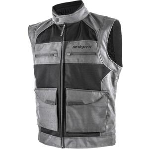 Motocikla veste Seventy Degrees SD-S3 Sirocco melni pelēka