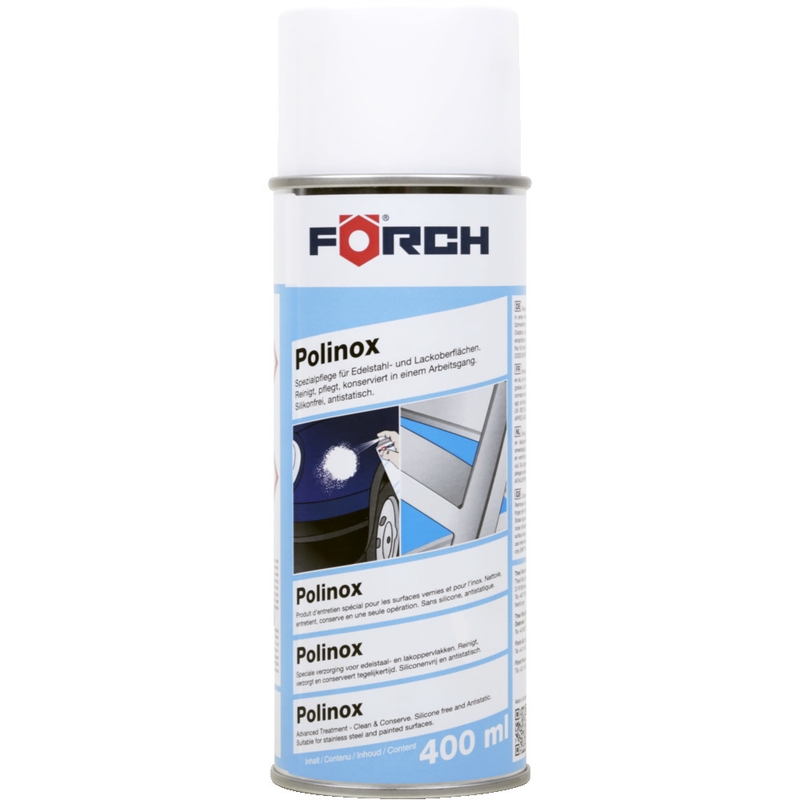 Tīrīšanas un kopšanas līdzeklis tēraudam, alumīnijam un krāsai Forch Polinox P361 400 ml