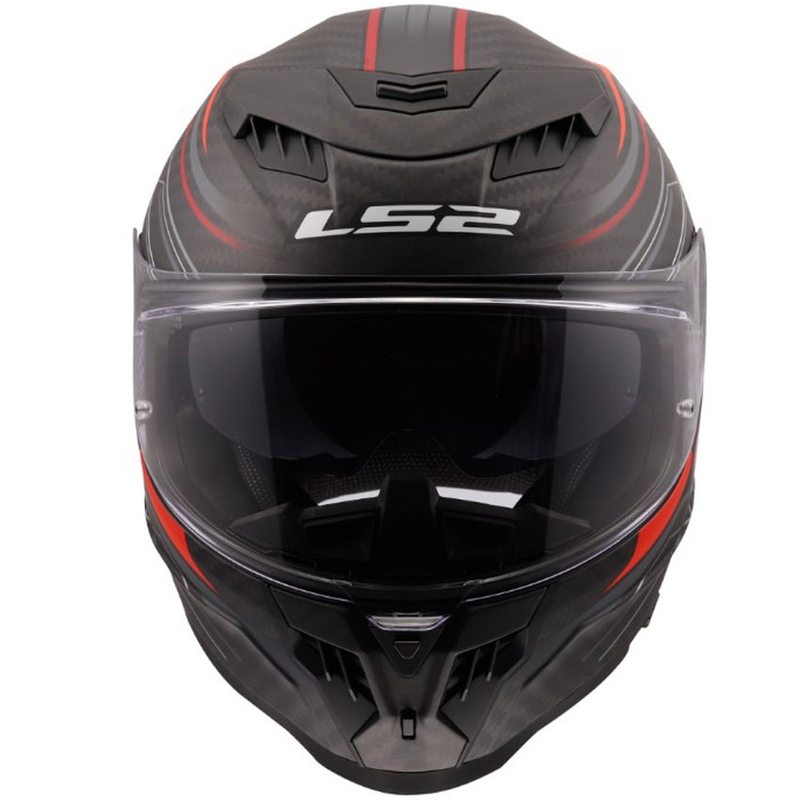 Pilna motocikla ķivere LS2 FF807 Dragon Subic sarkana