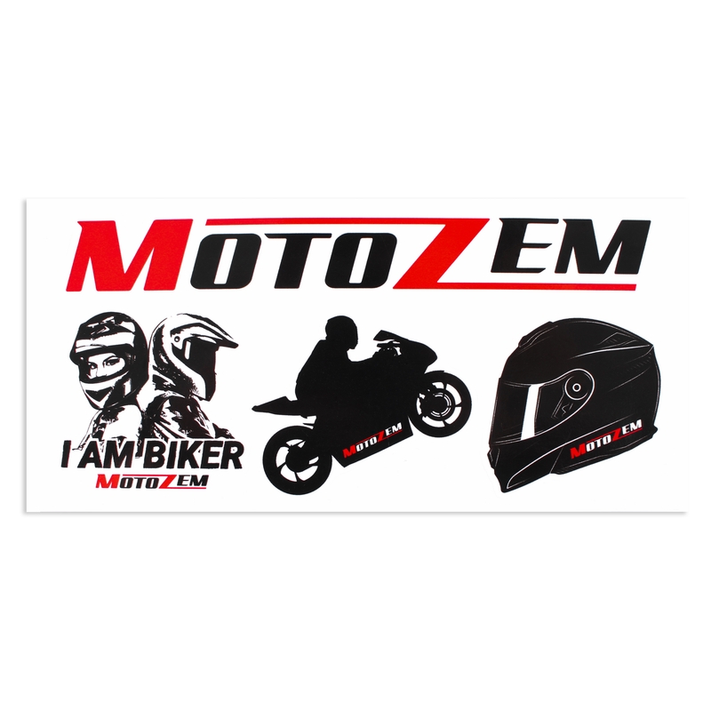 MotoZem Ceļu uzlīmju komplekts