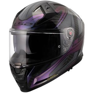 Pilna motocikla ķivere LS2 FF811 Vector II C Savage Chameleon melna-violeta