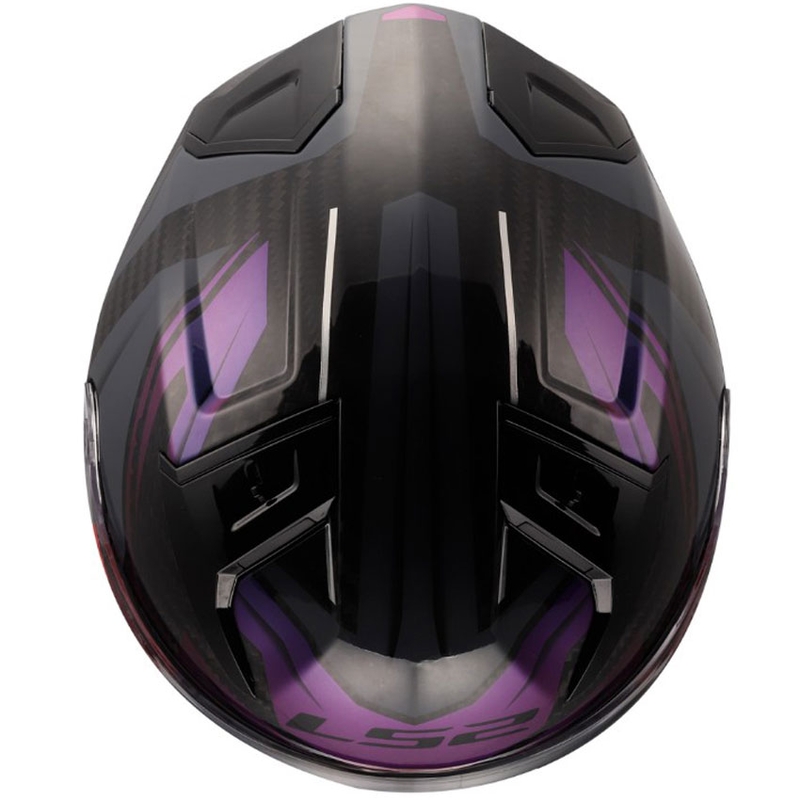 Pilna motocikla ķivere LS2 FF811 Vector II C Savage Chameleon melna-violeta