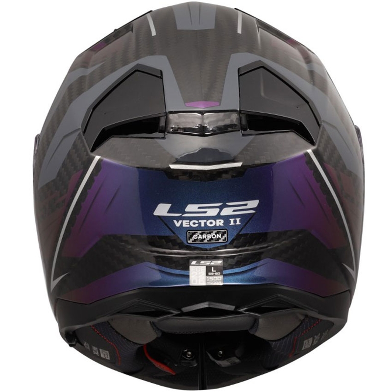 Pilna motocikla ķivere LS2 FF811 Vector II C Savage Chameleon melna-violeta