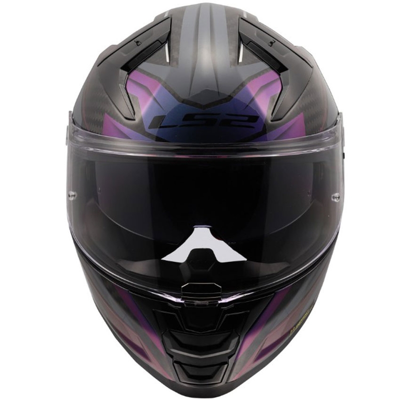 Pilna motocikla ķivere LS2 FF811 Vector II C Savage Chameleon melna-violeta