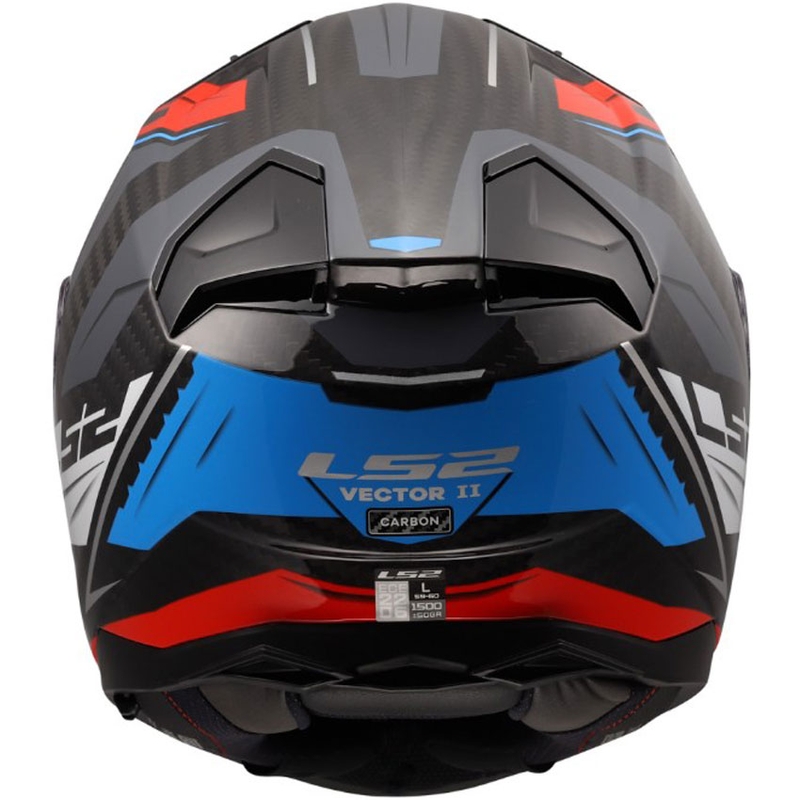 Pilna sejas motocikla ķivere LS2 FF811 Vector II C Savage balta-zila-sarkana
