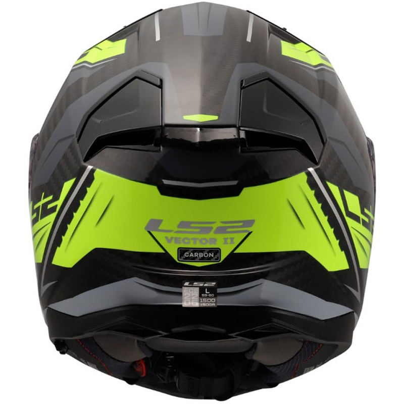 Pilna sejas motocikla ķivere LS2 FF811 Vector II C Savage spīdīga HV dzeltena