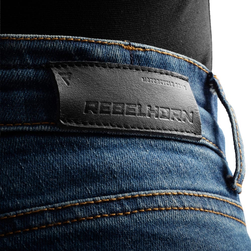 Rebelhorn Classic Monolayer motocikla džinsi, mazgāti zili