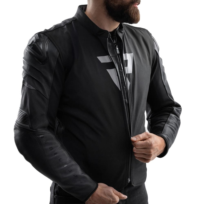 Rebelhorn Vandal 2 ādas motocikla jaka, melna