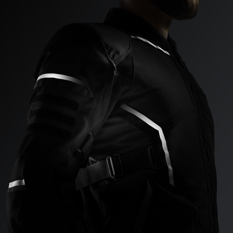 Rebelhorn Scandal 3 motocikla jaka melna-pelēka-fluorētiski dzeltena