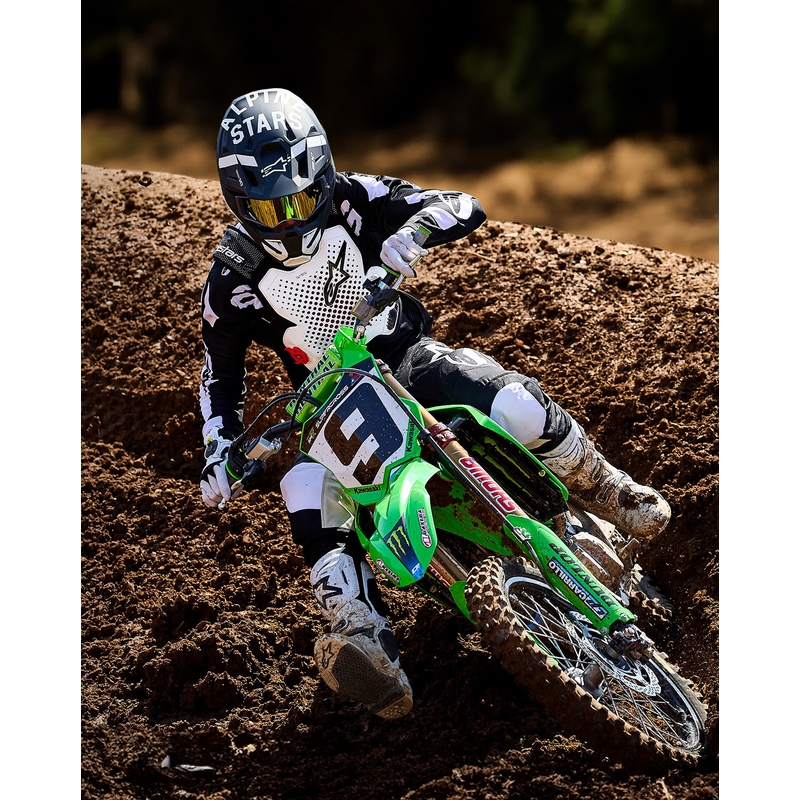 Alpinestars TECH-AIR®MX PLASMA sistēmas gaisa spilvenu veste, balta-melna-sarkana
