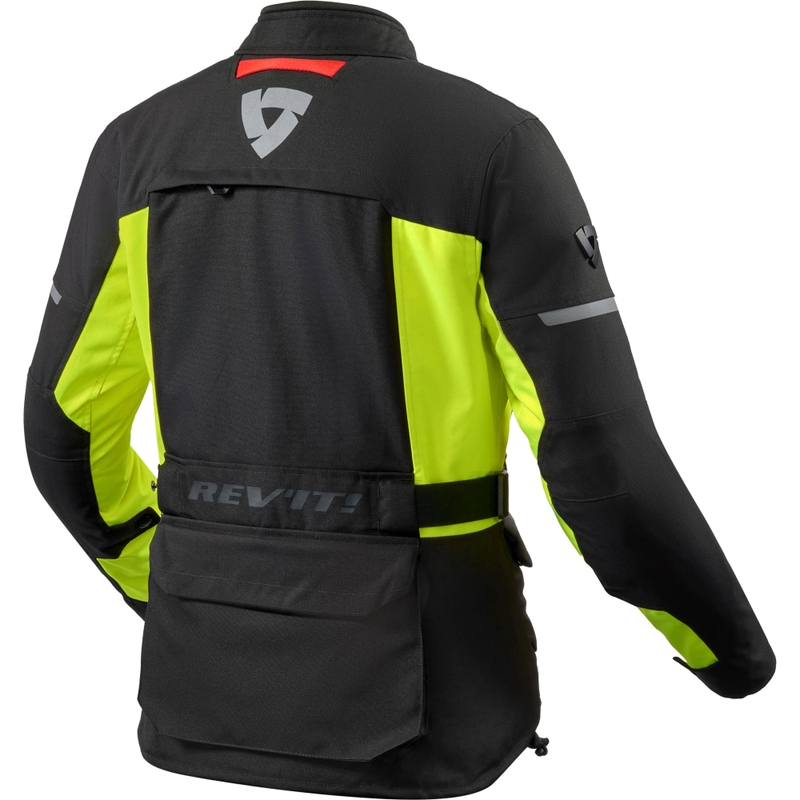 Revit Outback 5 H2O sieviešu motocikla jaka melna-fluorescēti dzeltena