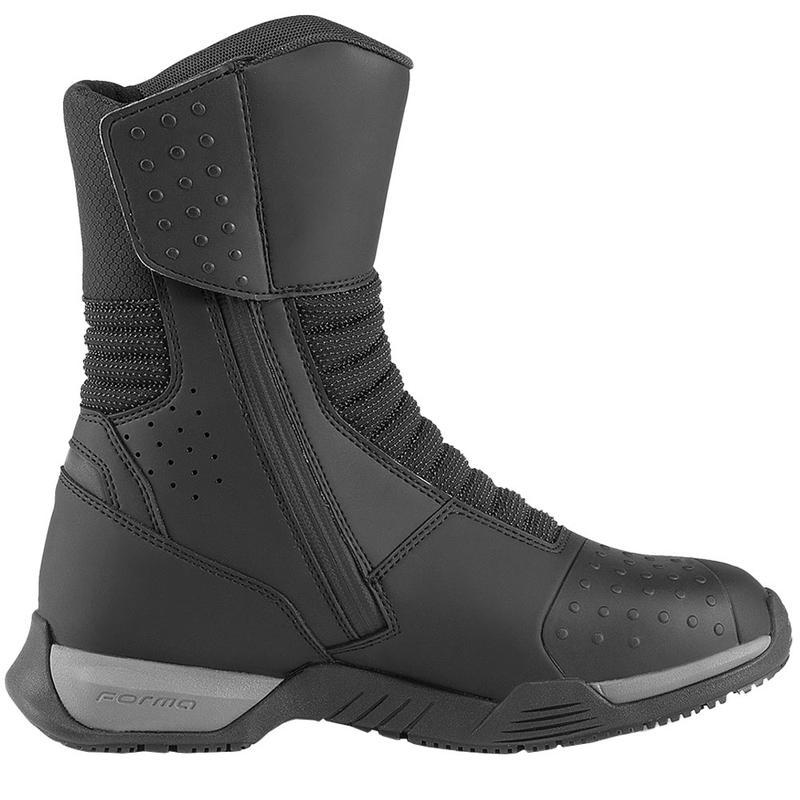 Sieviešu motociklu zābaki Forma Glider Lady Dry melni-antracīta krāsā