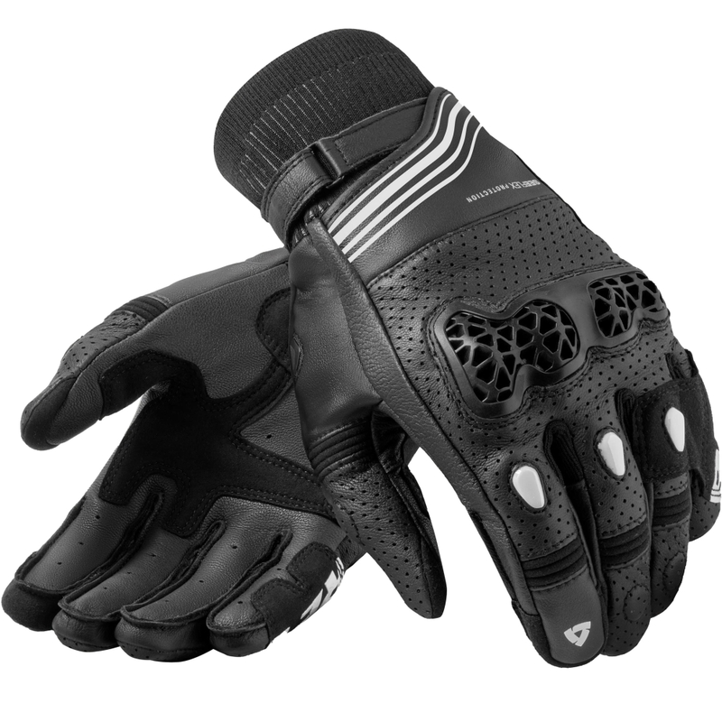 Revit Positron motocikla cimdi melni-balti