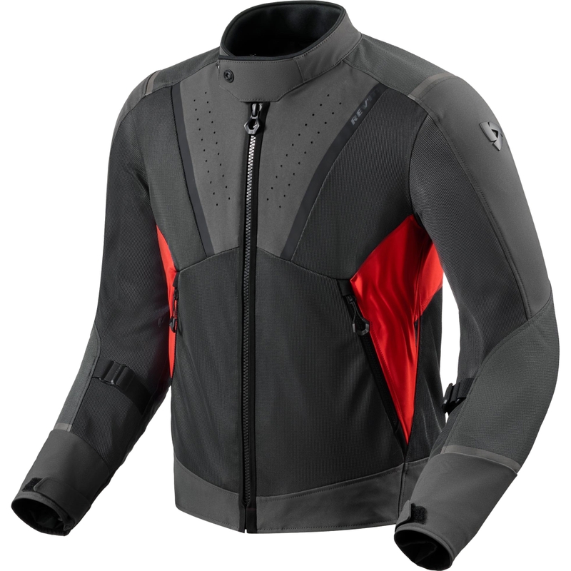 Revit Airwave 4 motocikla jaka melna-sarkana