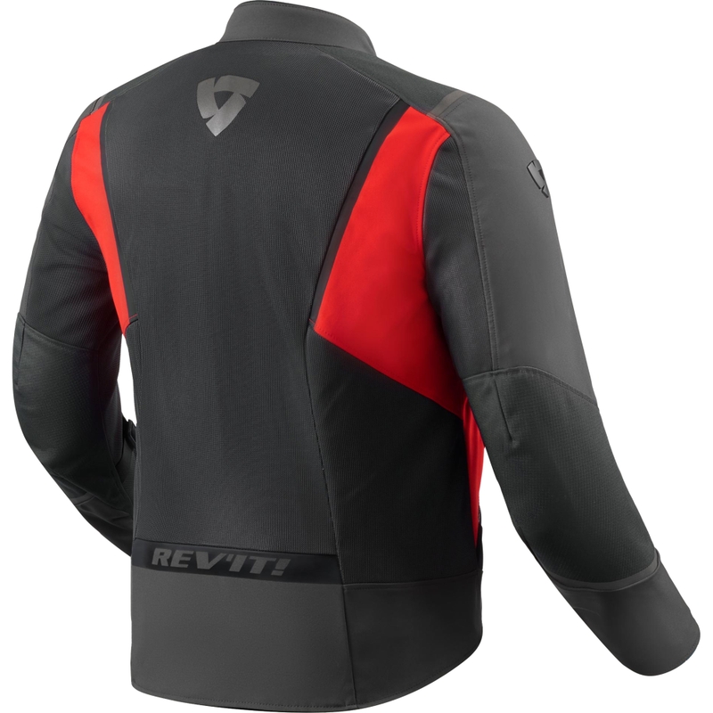 Revit Airwave 4 motocikla jaka melna-sarkana