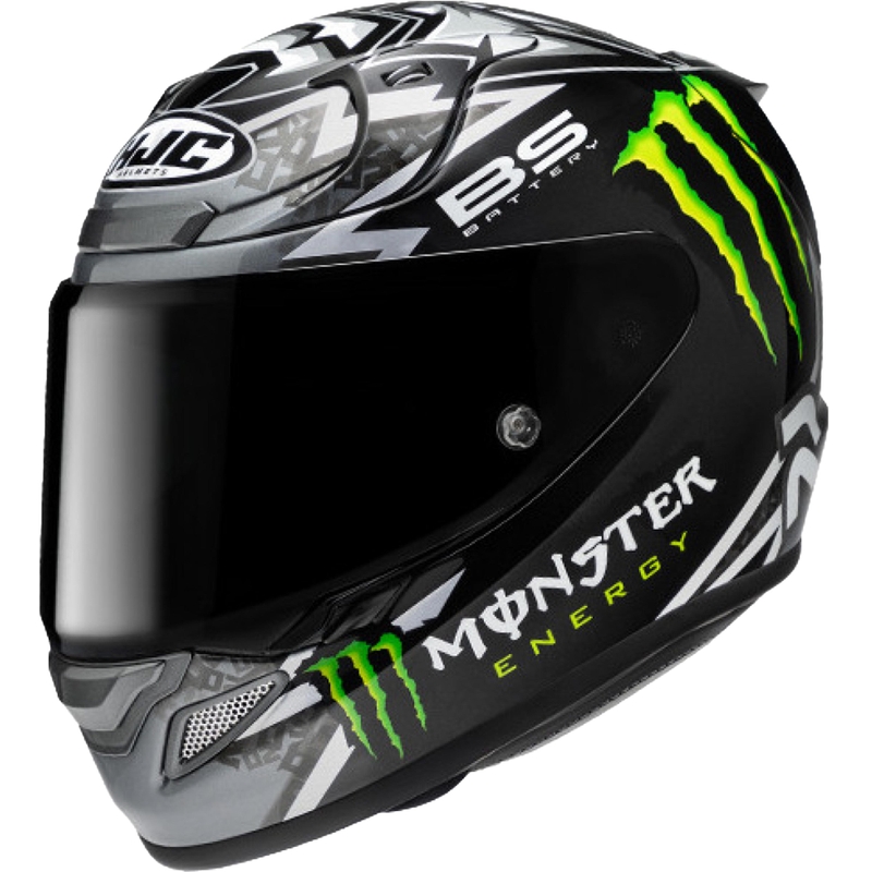 HJC RPHA 12 Quartararo Replica BL MC5 motocikla ķivere, melna