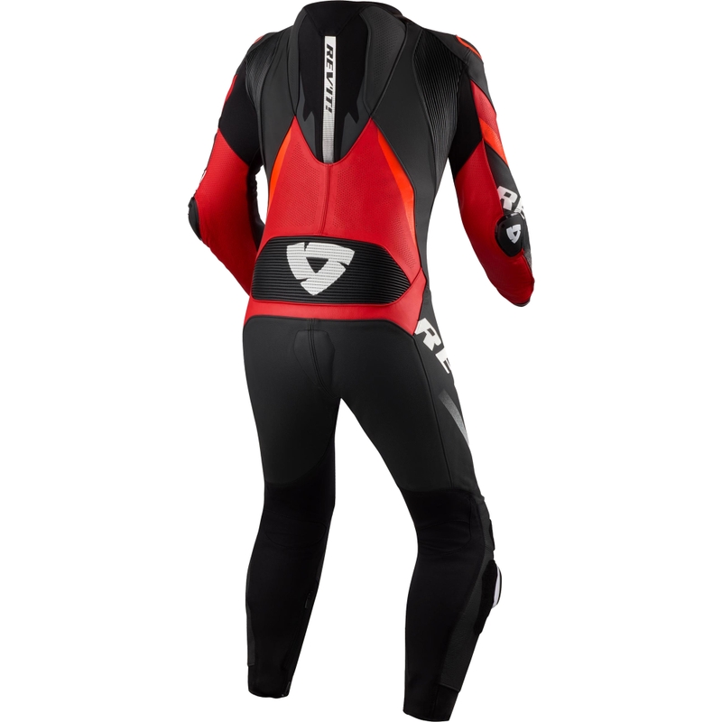Revit One Piece Hyperspeed 3 motocikla kombinezons melns-fluorescējoši sarkans