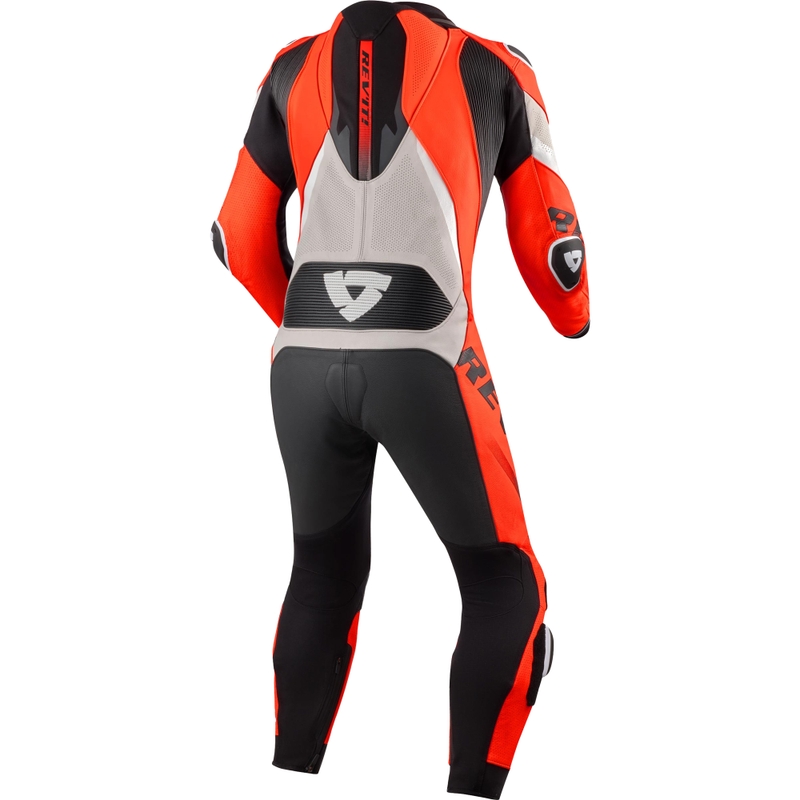Revit One Piece Hyperspeed 3 motocikla kombinezons gaiši pelēks-fluorescējoši sarkans