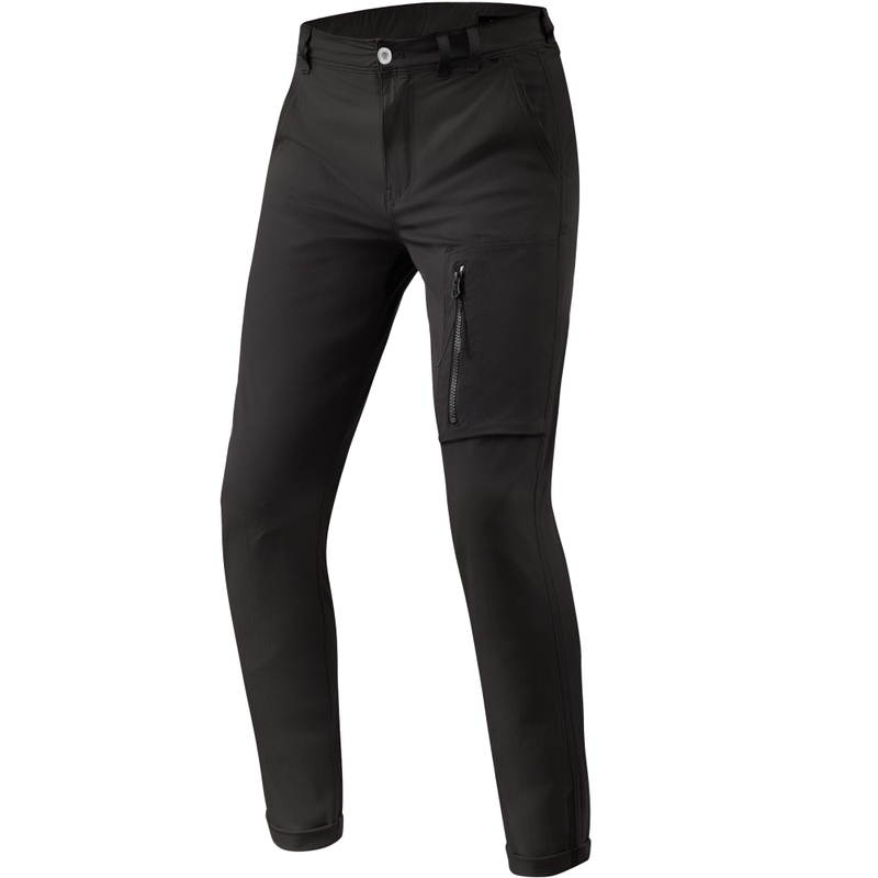 Revit Chino Terry Skinny Classic motocikla bikses, melnas