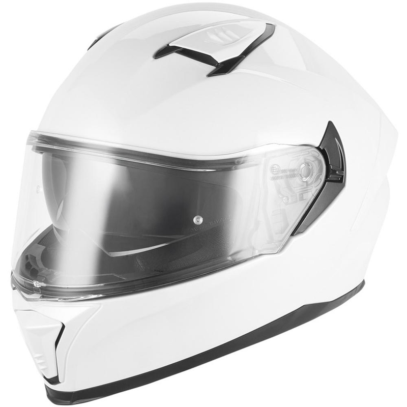Pilna sejas motocikla ķivere NOX N402 balta