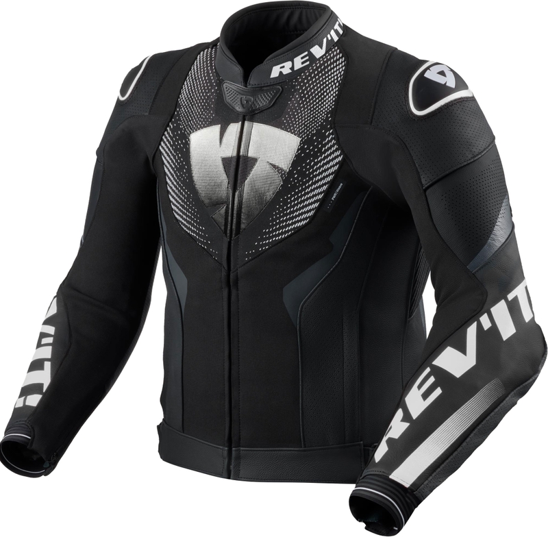 Revit Hyperspeed 3 Air ādas motocikla jaka melna-balta