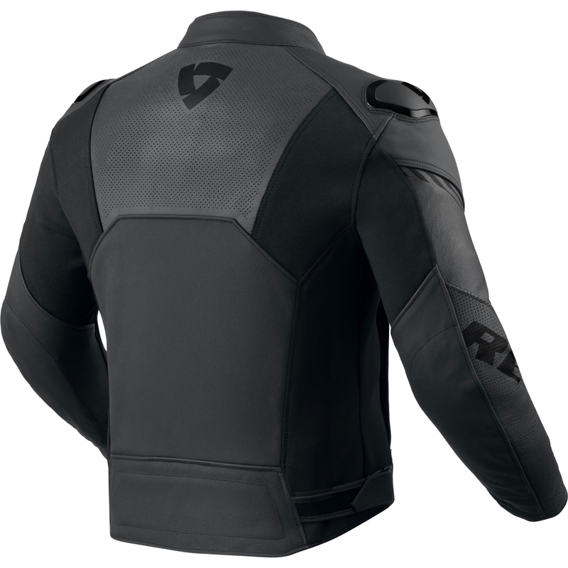 Revit Argon 3 ādas motocikla jaka melna-antracīta