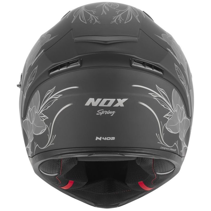 Pilna motocikla ķivere NOX N402 Spring matēti melna-sudraba
