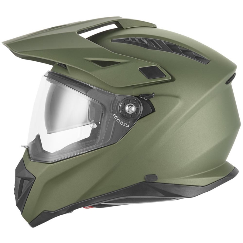 Enduro motocikla ķivere NOX N350 haki zaļa