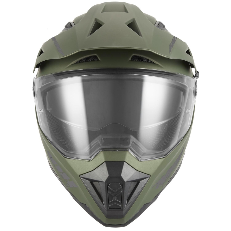 Enduro motocikla ķivere NOX N350 haki zaļa