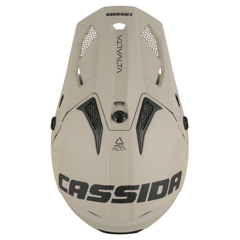 Bērnu motokrosa ķivere Cassida Cross Cup 2 Alta Junior matēta smilšu pelēka