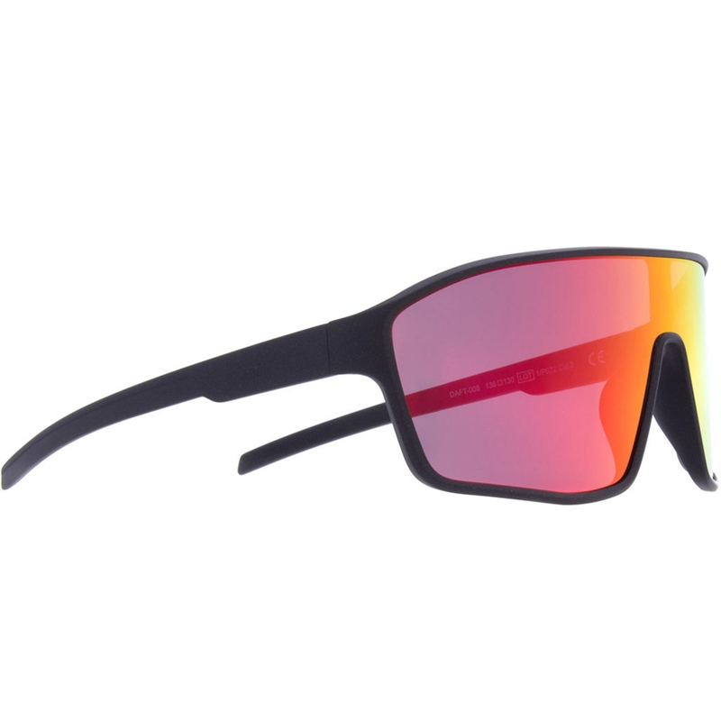 Red Bull Spect Daft saulesbrilles, melnas ar zili sarkanām lēcām