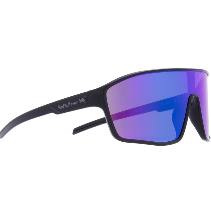 Red Bull Spect Daft saulesbrilles, melnas ar violetu lēcu
